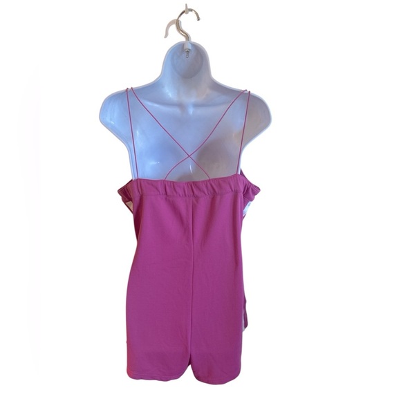 TCEC Romper Size Large Fuchsia Pull On Adjustable Toggle Spaghetti Straps - Picture 7 of 13
